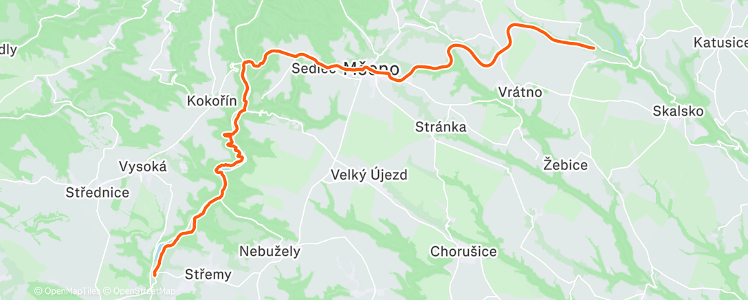 Map of the activity, Morning Walk