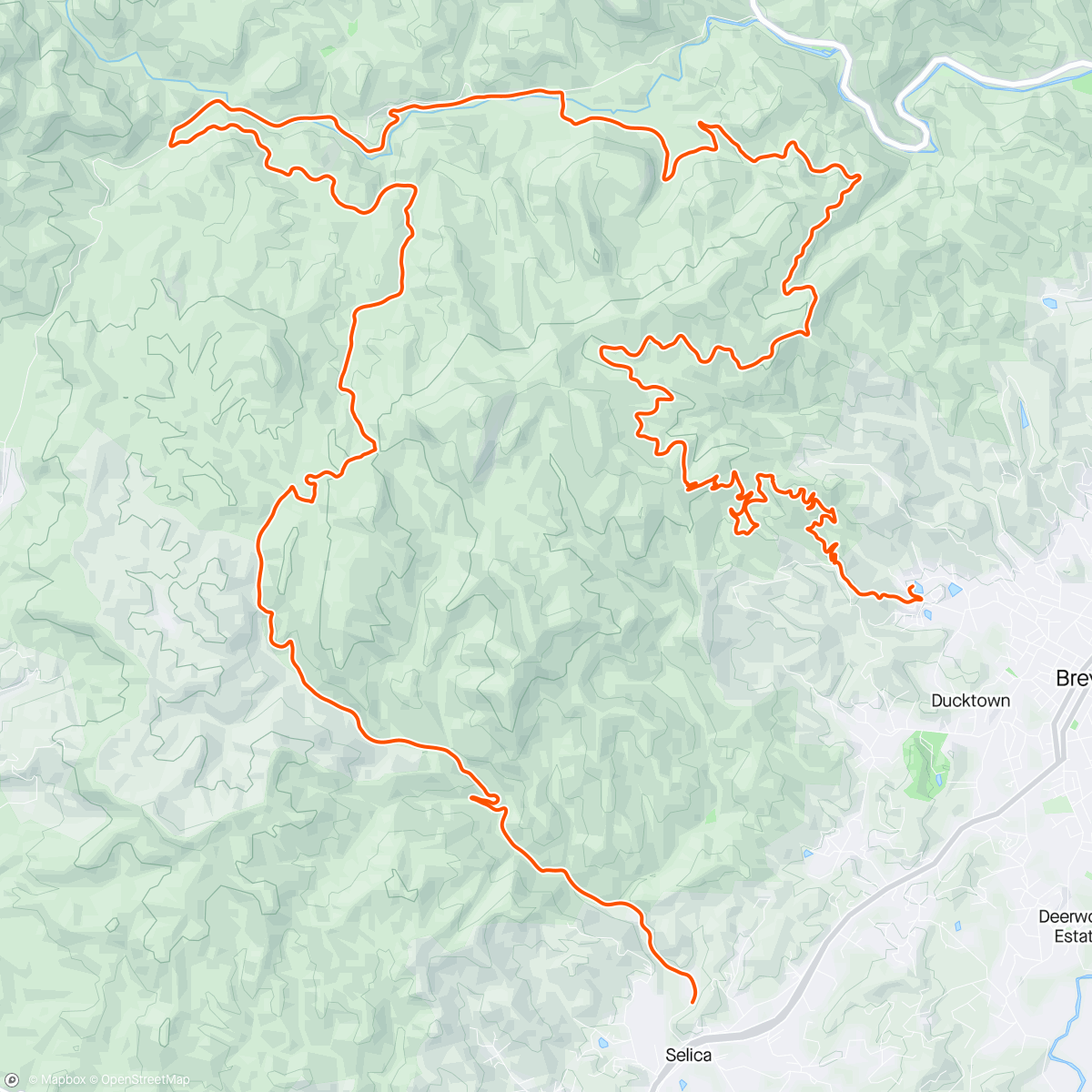 Map of the activity, Pisgah Stage Race - Stage 5/3 - Day 3