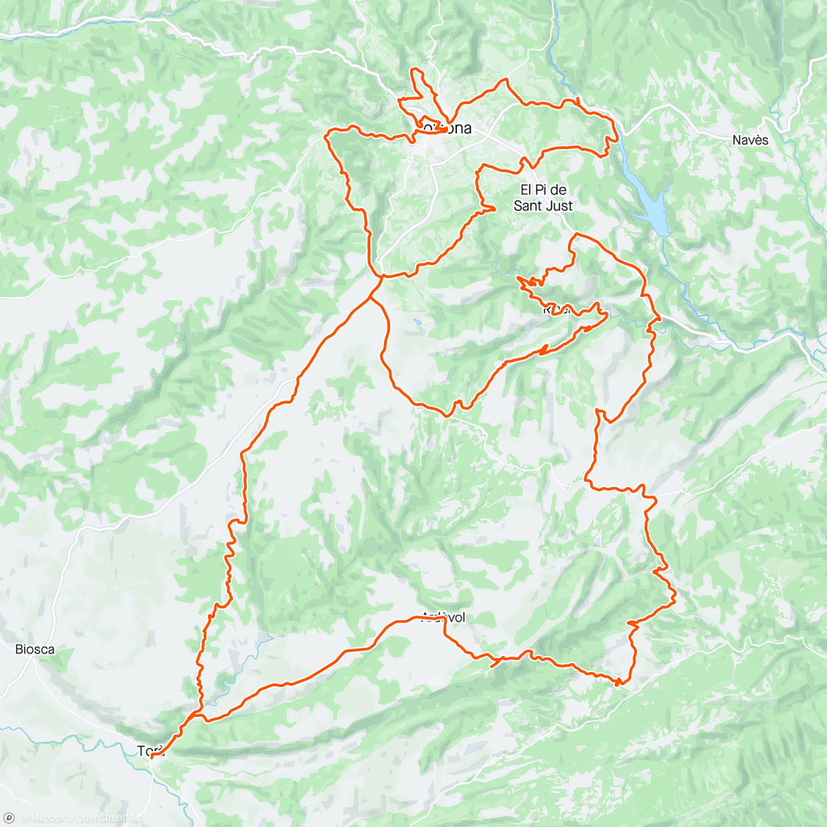 Map of the activity, Pinós Roubaix 2024