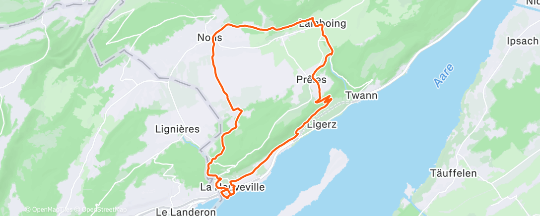 Map of the activity, Reconnaissance Trail de 7 Lieues