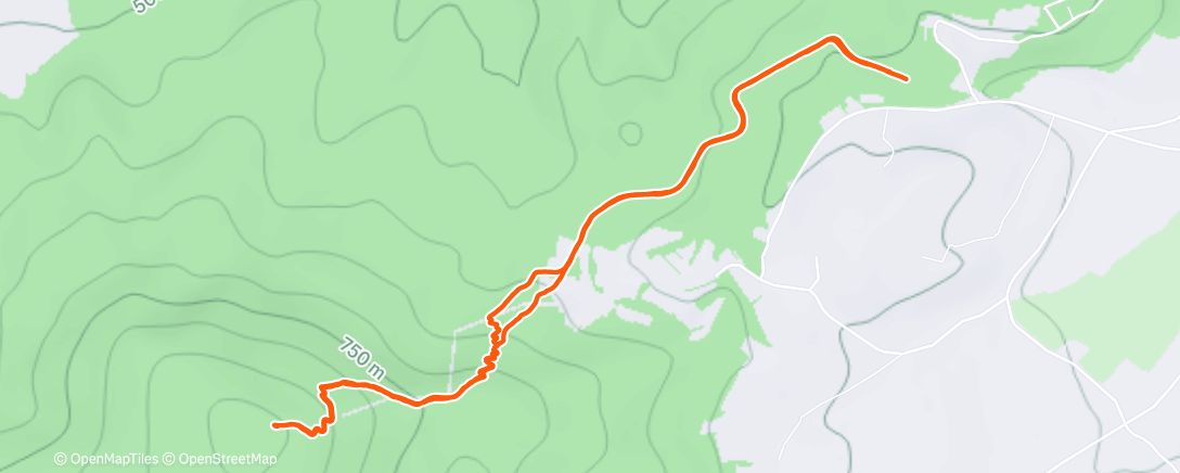 Map of the activity, Zafujaný Javor