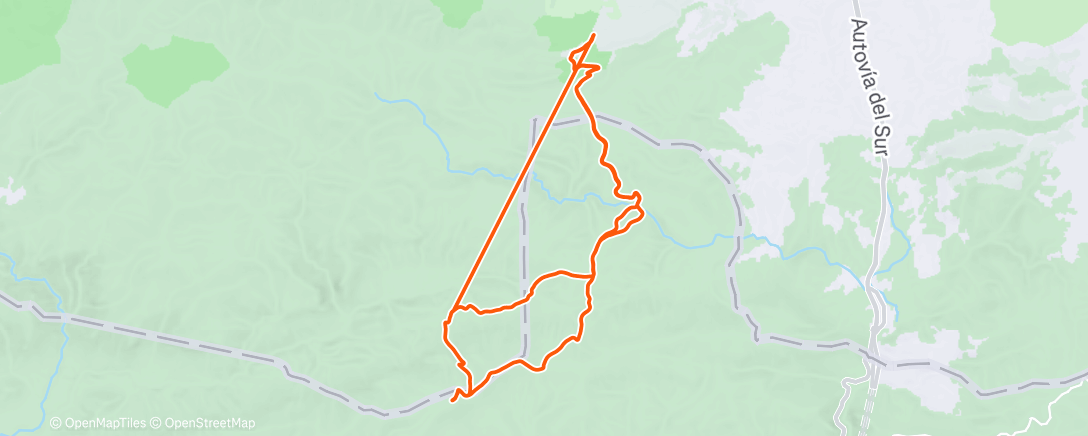 Map of the activity, 2025-12-08 viso del marques aldea magana puerto del rey collado de la e Senderismo TwoNav