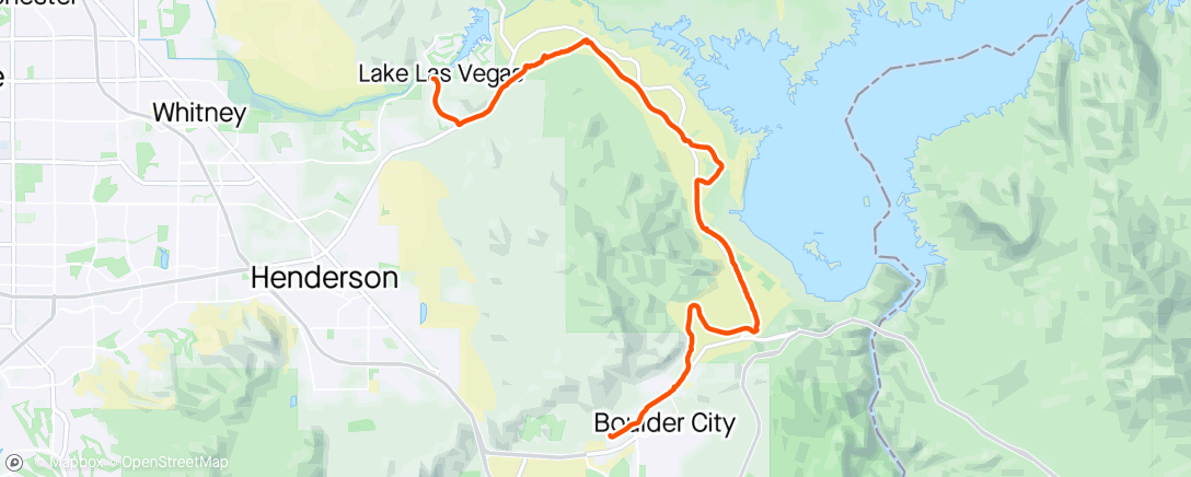 Map of the activity, River Mountain Loop Trail RMT- LV #1