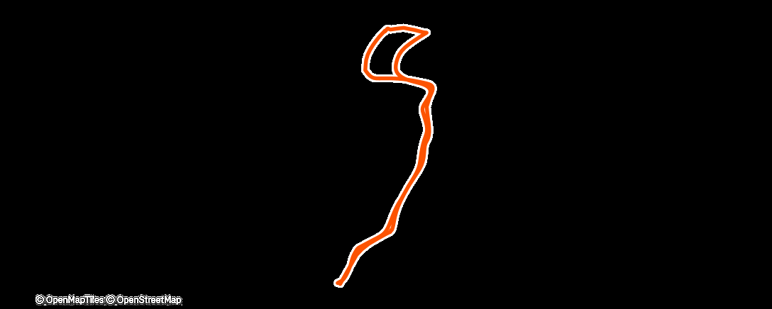 Map of the activity, Lunch Nordic Ski