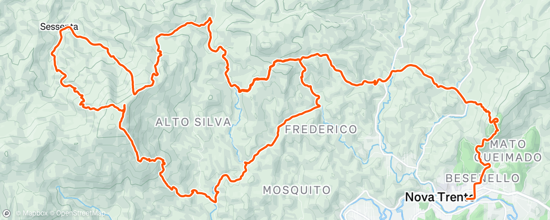 Map of the activity, Mons Ultra Trail ( errada no final e acabou bateria do relógio)