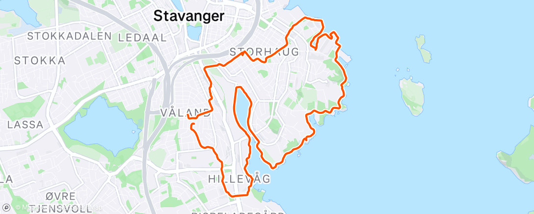 Map of the activity, Spazierengehen med den vonde hånda