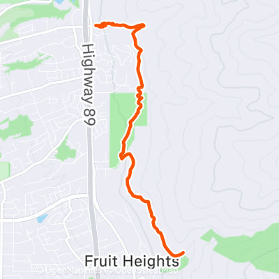 Traverse Fruit Heights | 7.0 mi Running Route on Strava