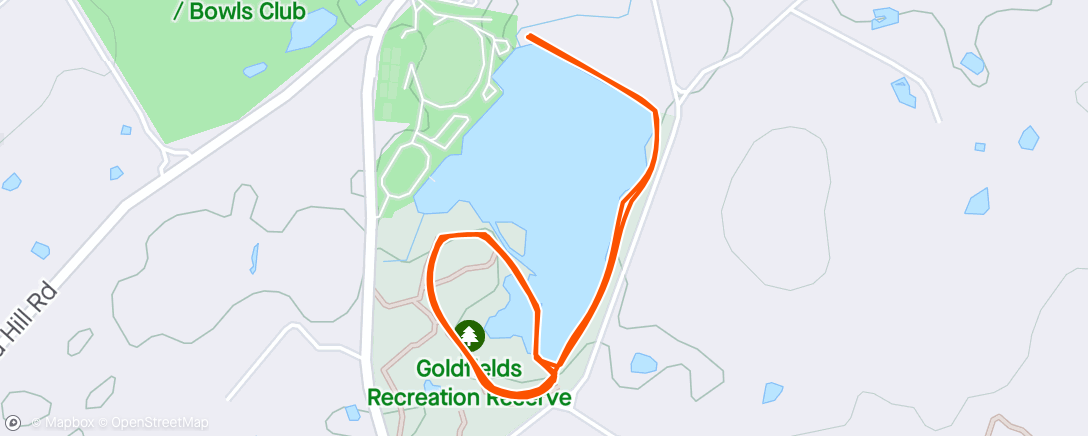 Map of the activity, Beaufort lake parkrun
