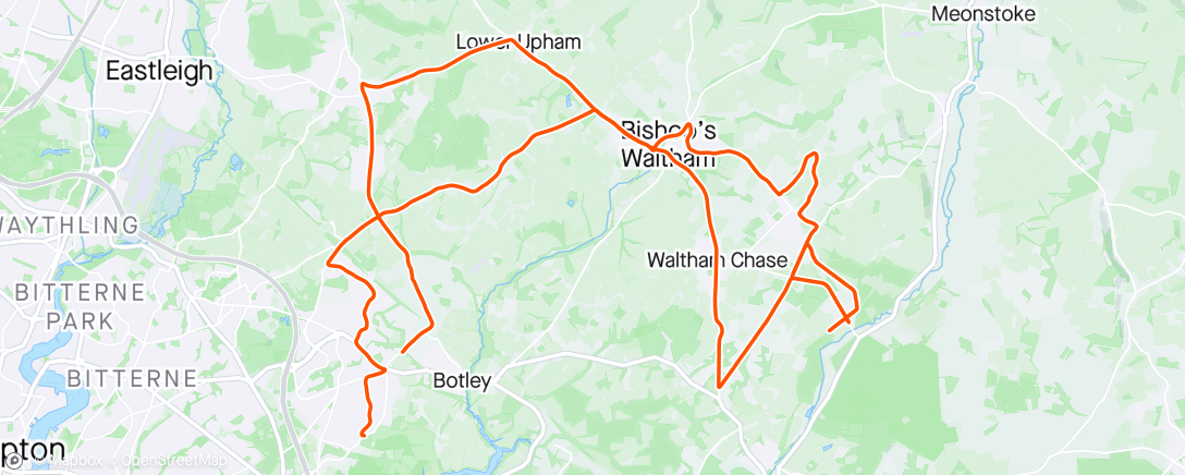 Map of the activity, Another ‘efforts session’ completed. 3x3x1. 3 days till D-Day.💨👍🚴‍♂️😎💨