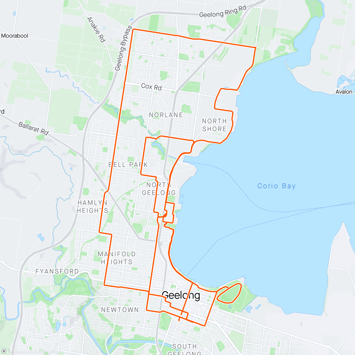 Map of the activity, Sunday socials - 4 coffee ride