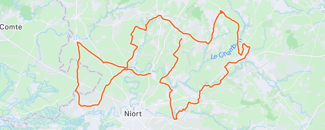 Карта физической активности (Sortie vélo le matin)