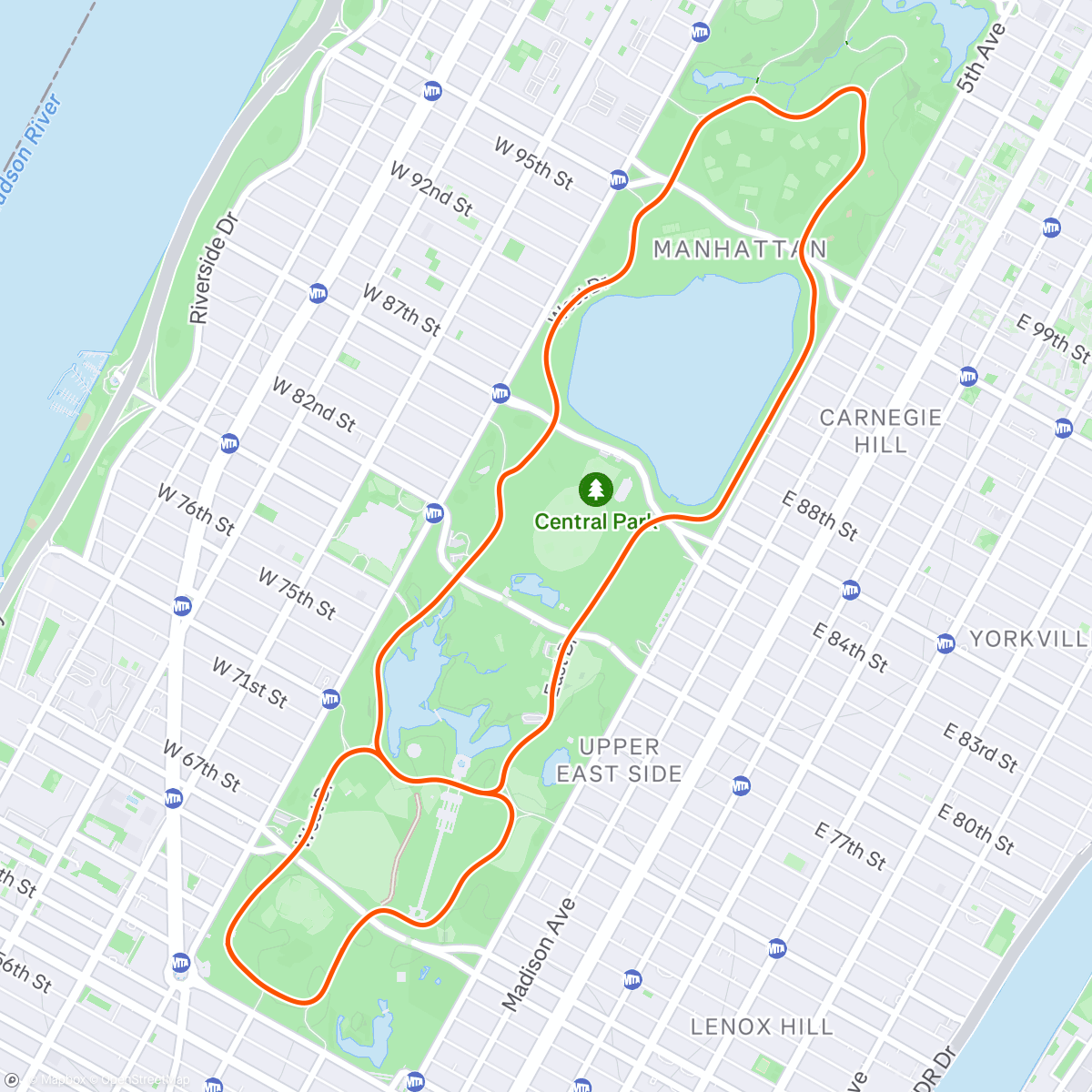 Map of the activity, Zwift - Pacer Group Ride: Gotham Grind in New York with Miguel