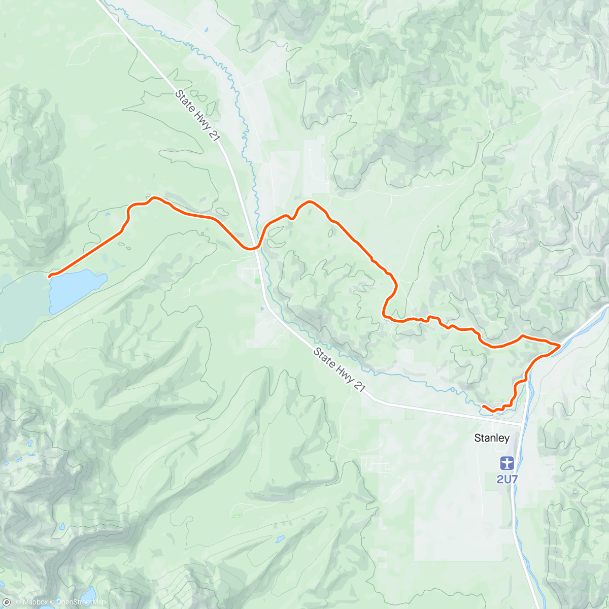 Mapa da atividade, Morning Ride to the lake