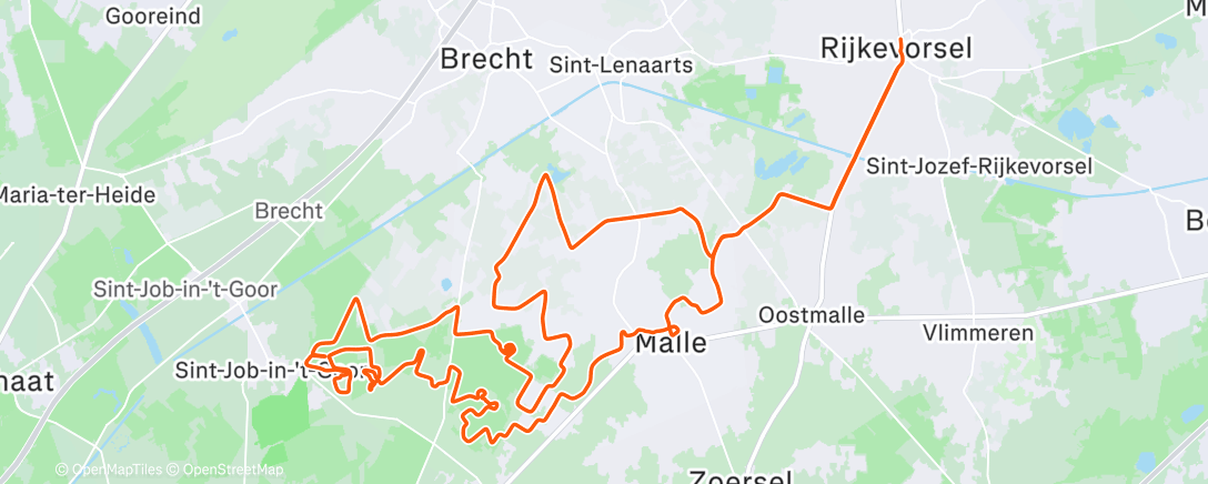 Карта физической активности (Morning Ride)