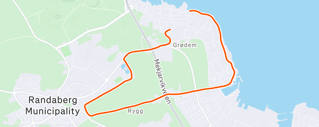 Карта физической активности (Afternoon Run)