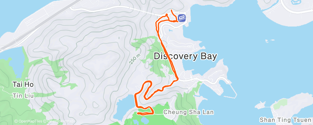 Карта физической активности (Afternoon Run)