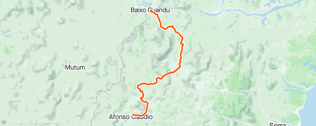 Map of the activity, Baixo guandu