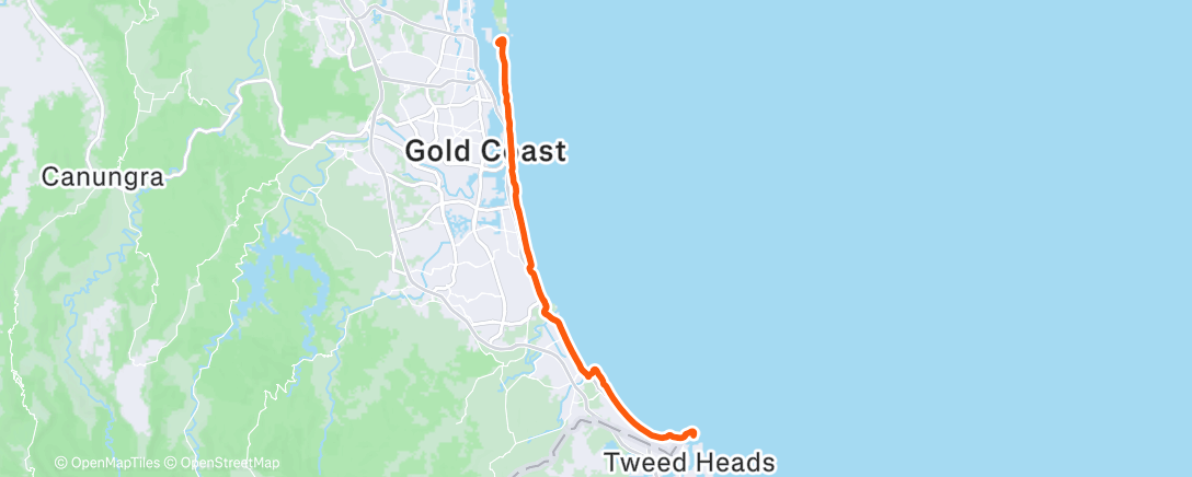 Map of the activity, GC Coastline 2512025