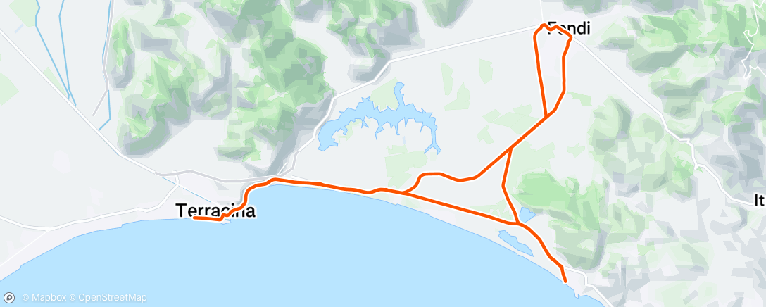 Map of the activity, Lunch Ride