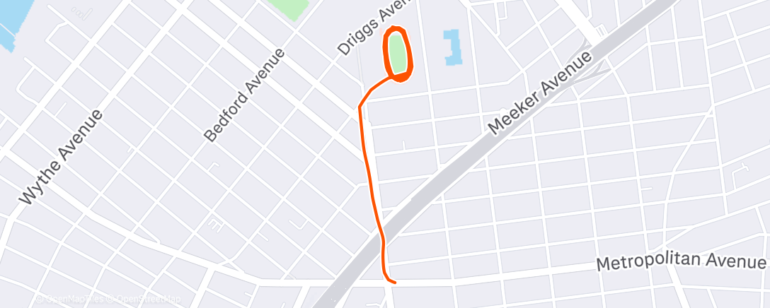 Map of the activity, Progressive 10km