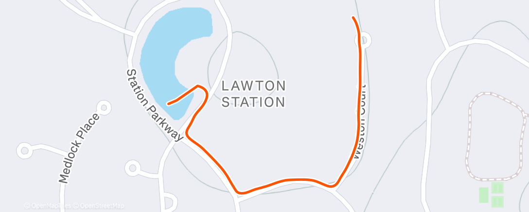 Map of the activity, Morning Run