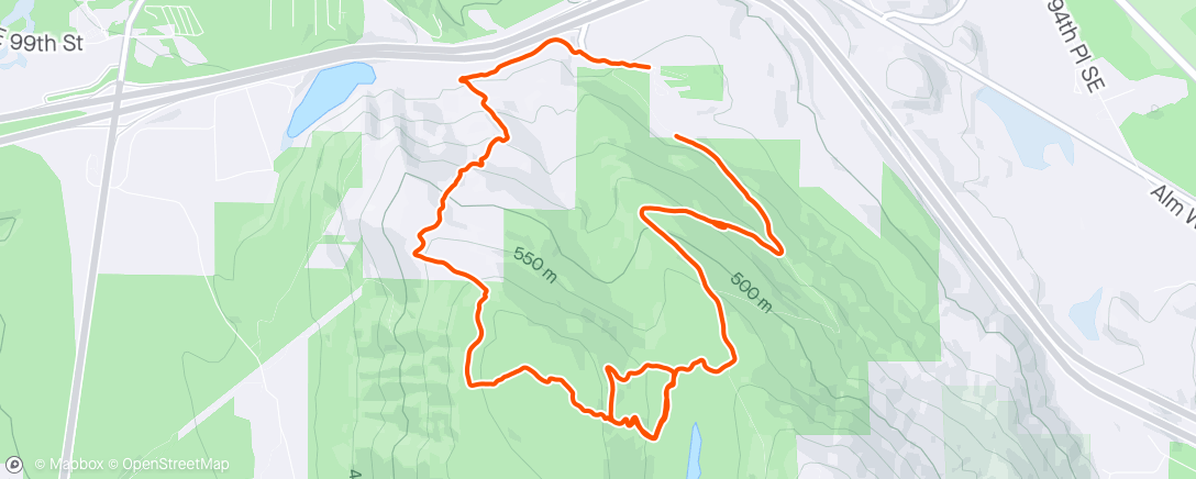 Map of the activity, Fun, Rainy Pre-Dinner Hot Lap w/TRF