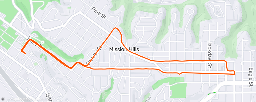 Map of the activity, Afternoon Walk