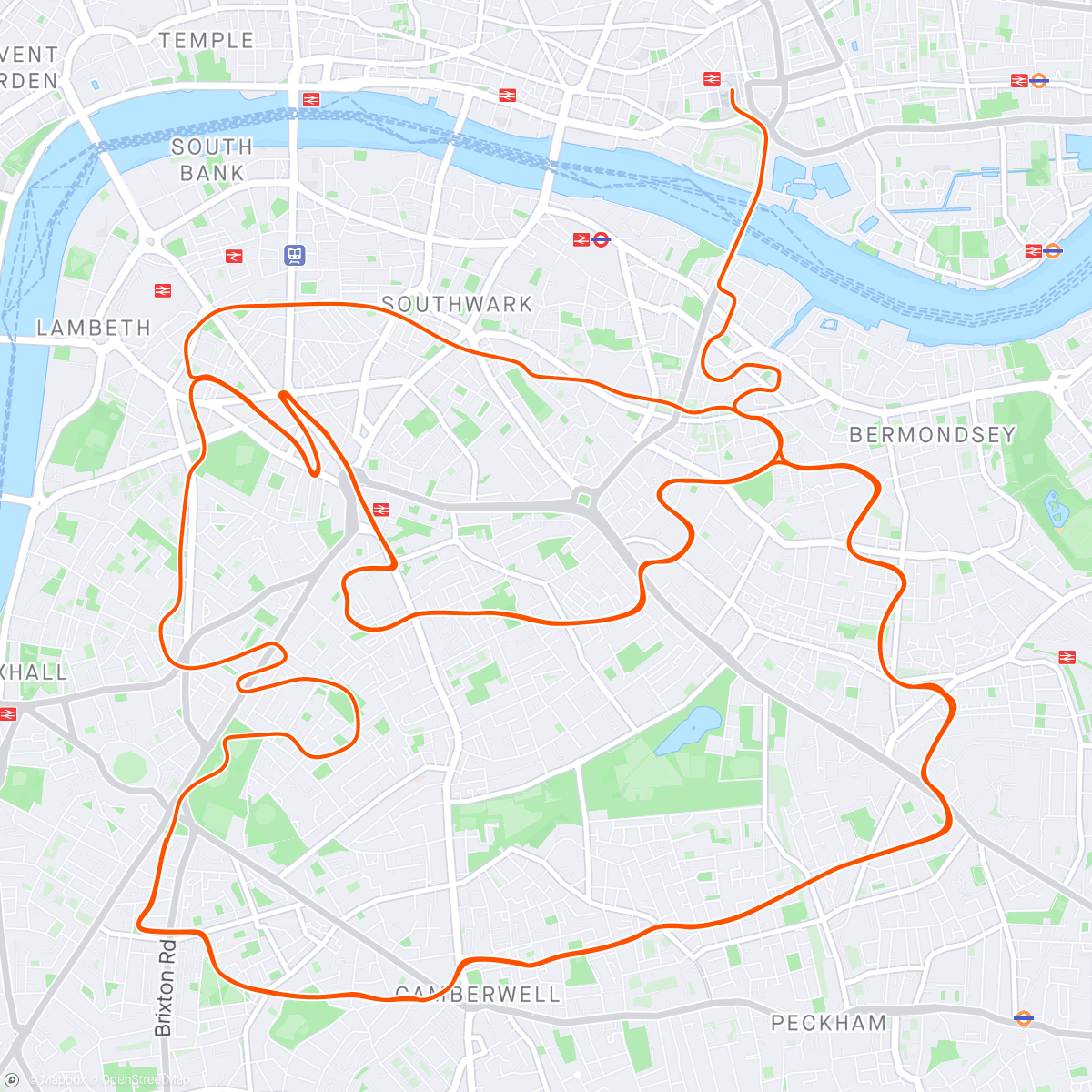 Map of the activity, Zwift - Group Ride: USMeS Sunday Climbers 🍍 Express (C) on Surrey Hills in London