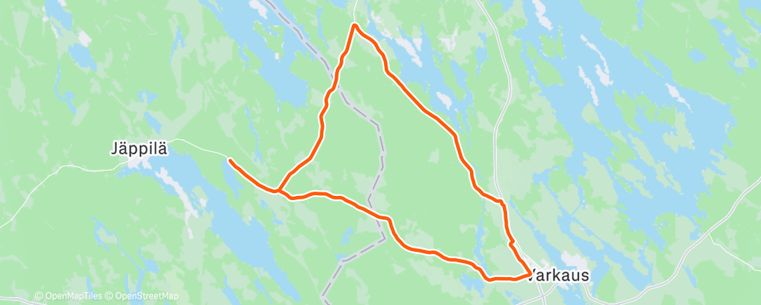 Map of the activity, Varkaus, pk