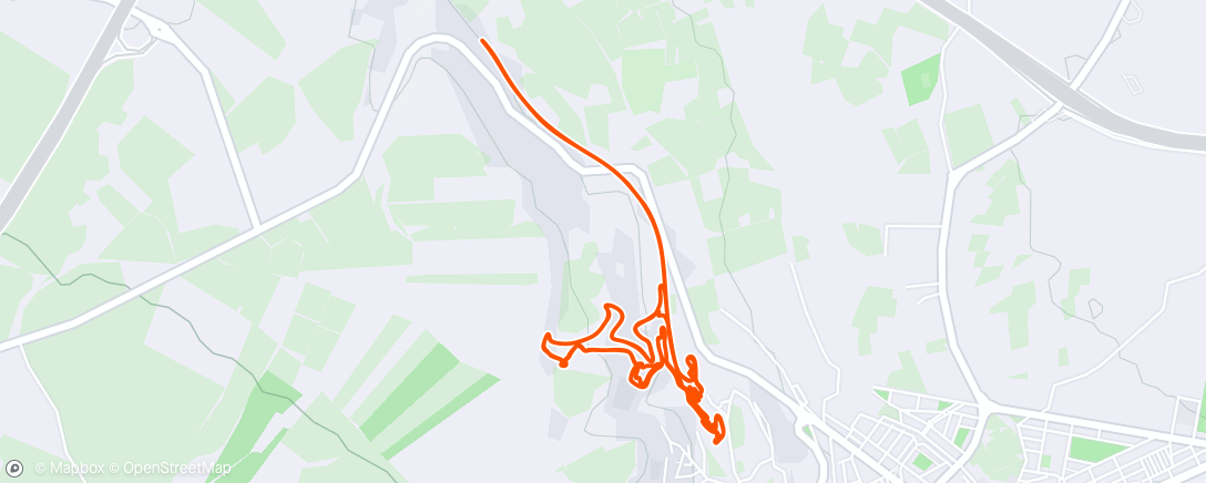 Map of the activity, Lunch Mountain Bike Ride