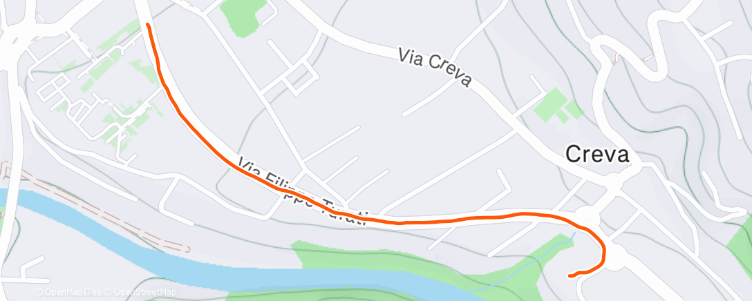 Map of the activity, Lunch Run