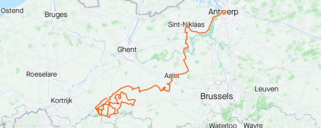 Map of the activity, RVV