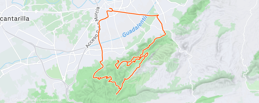 Map of the activity, Morning Ride