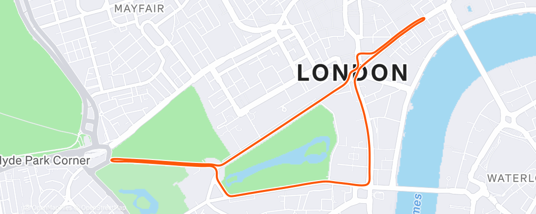 Map of the activity, Zwift - Classique in London
