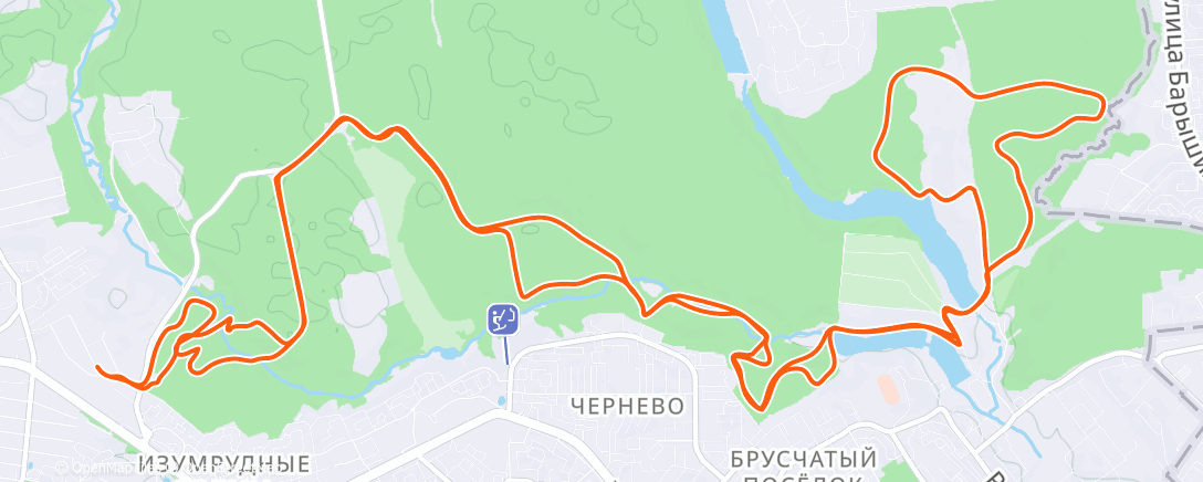 Карта физической активности (Дневной велозаезд)