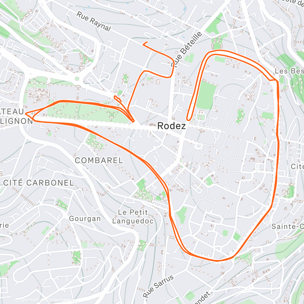 Carte de l'activité