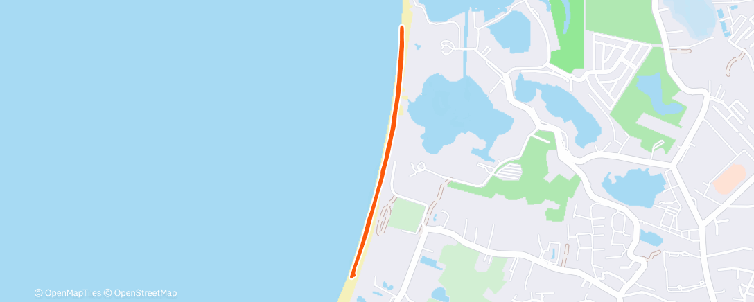 Map of the activity, Afternoon Walk