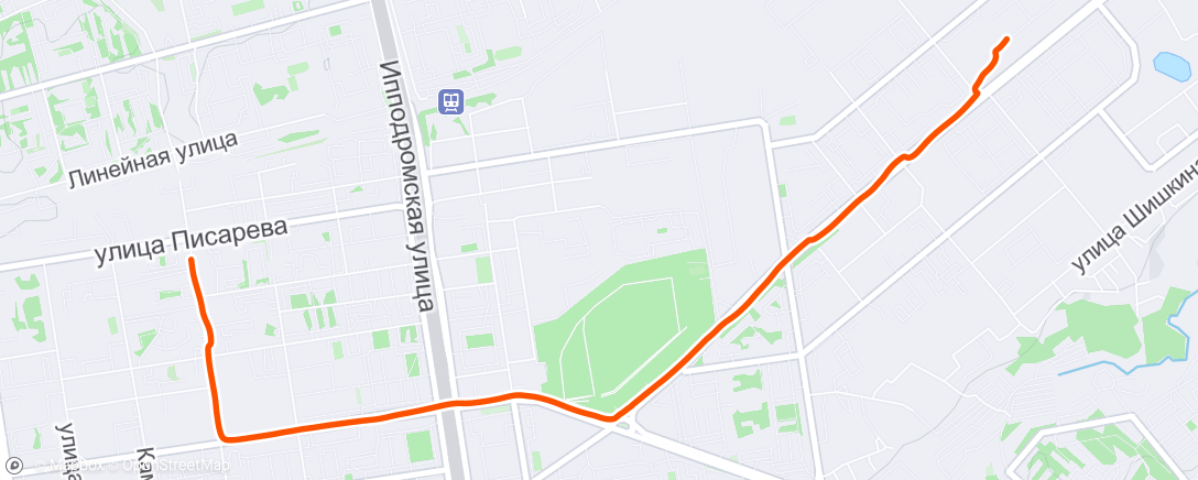 Map of the activity, К веломастеру