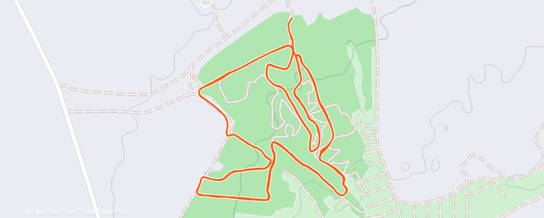 Map of the activity, Вечерний забег