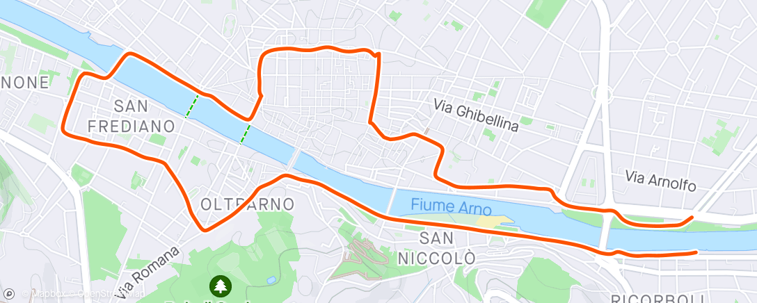 Map of the activity, CCF-Torrino di Santa Rosa