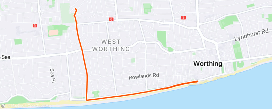 Map of the activity, Morning Run