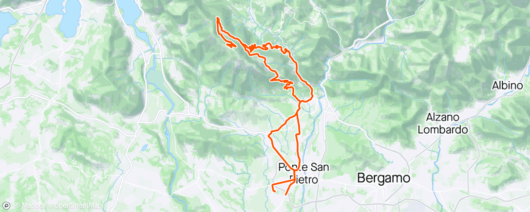 Map of the activity, Bedulita - Valcava