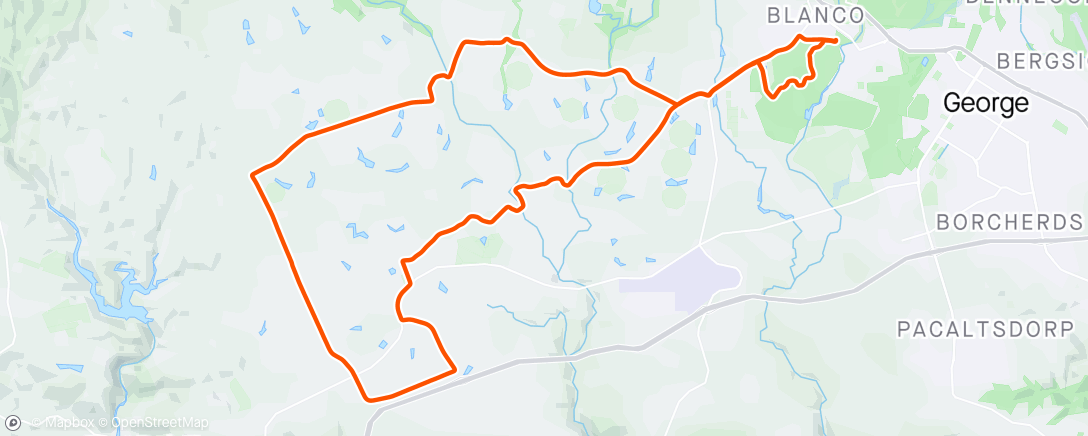 Map of the activity, Andy’s farm roads loop
