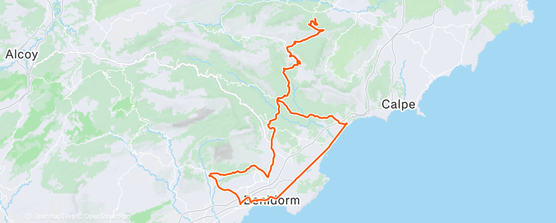 Karte der Aktivität „Bicicleta por la mañana”