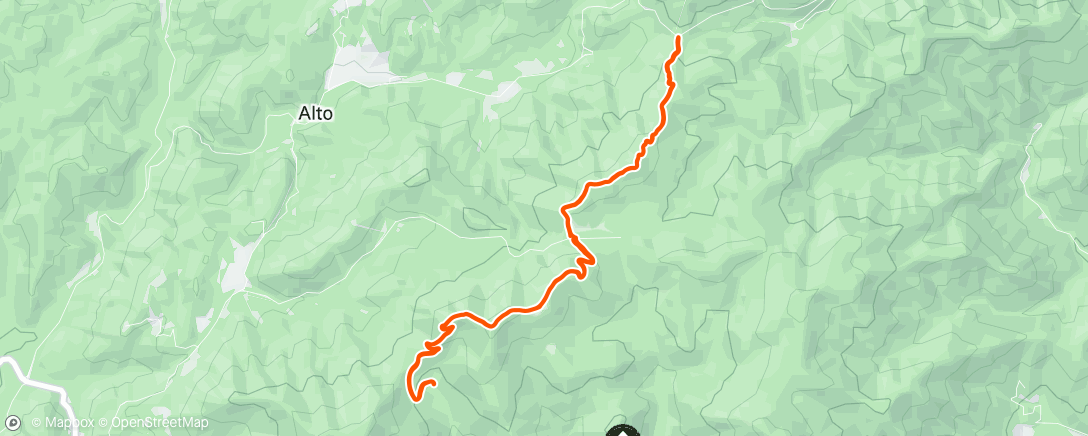 Map of the activity, Morning Hike