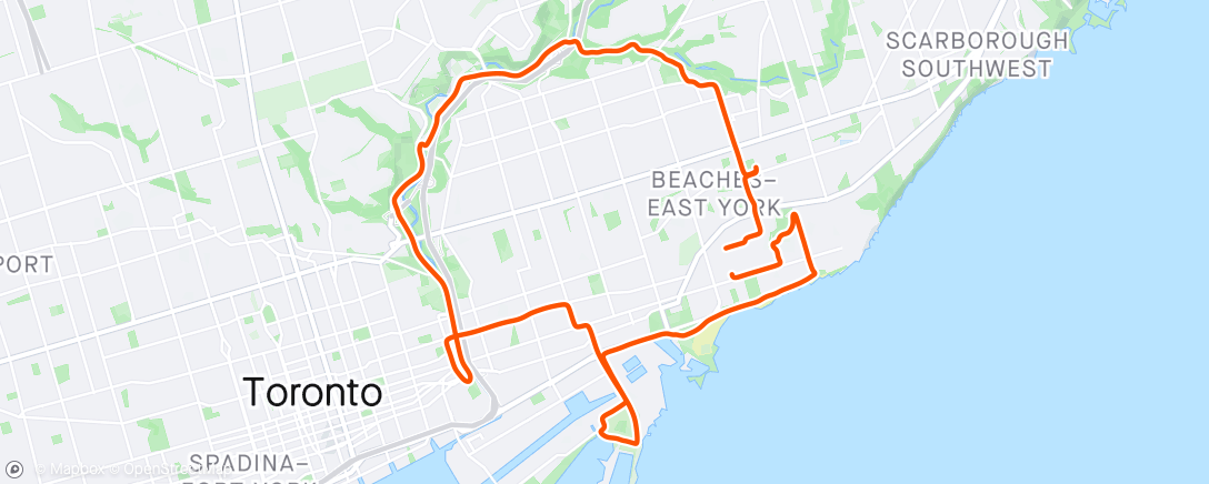 Map of the activity, Fri-yay Women in Charge - BCC Ride