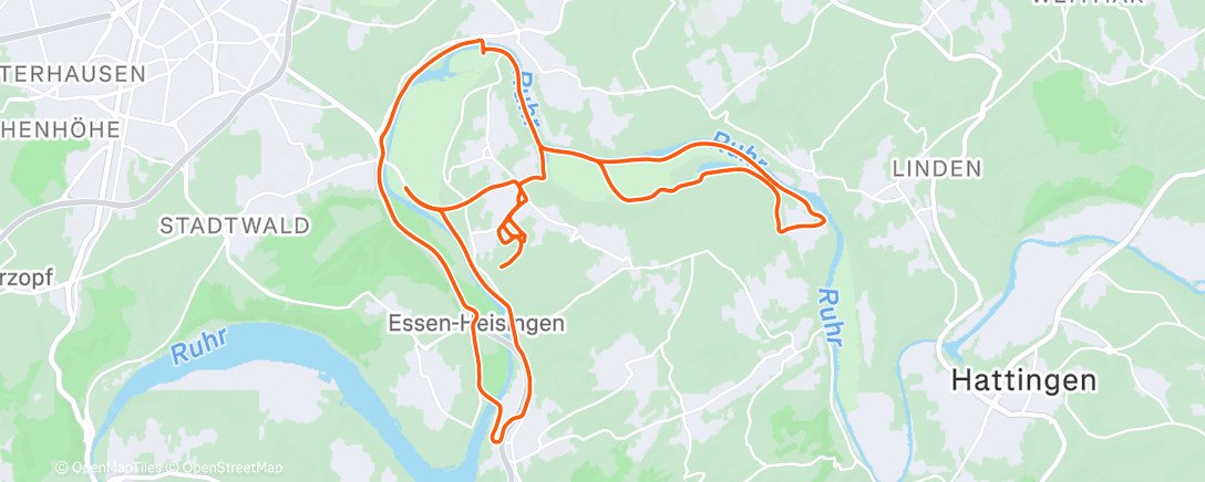 Map of the activity, Morning Run ⛸️