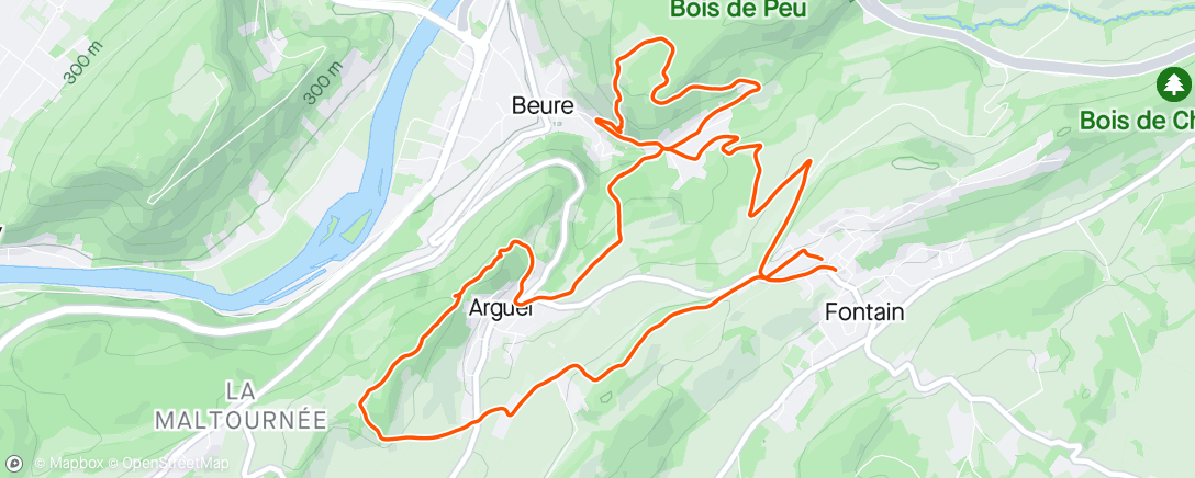Map of the activity, Trail avec Lucie et Julien