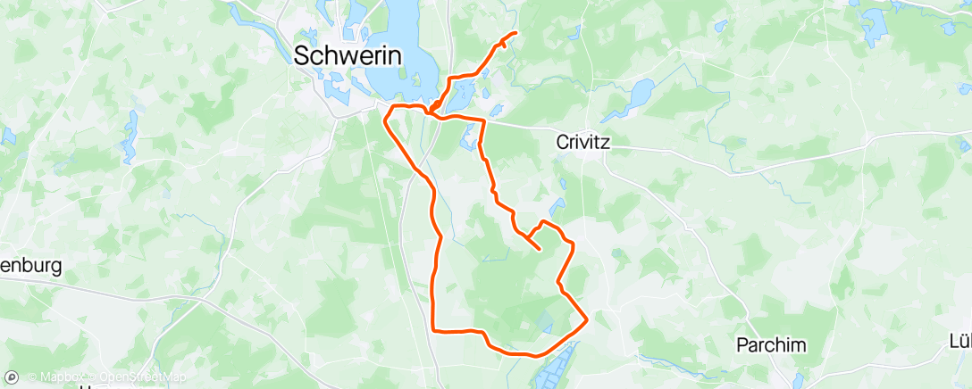活动地图，14.Radsternfahrt durch die Lewitz