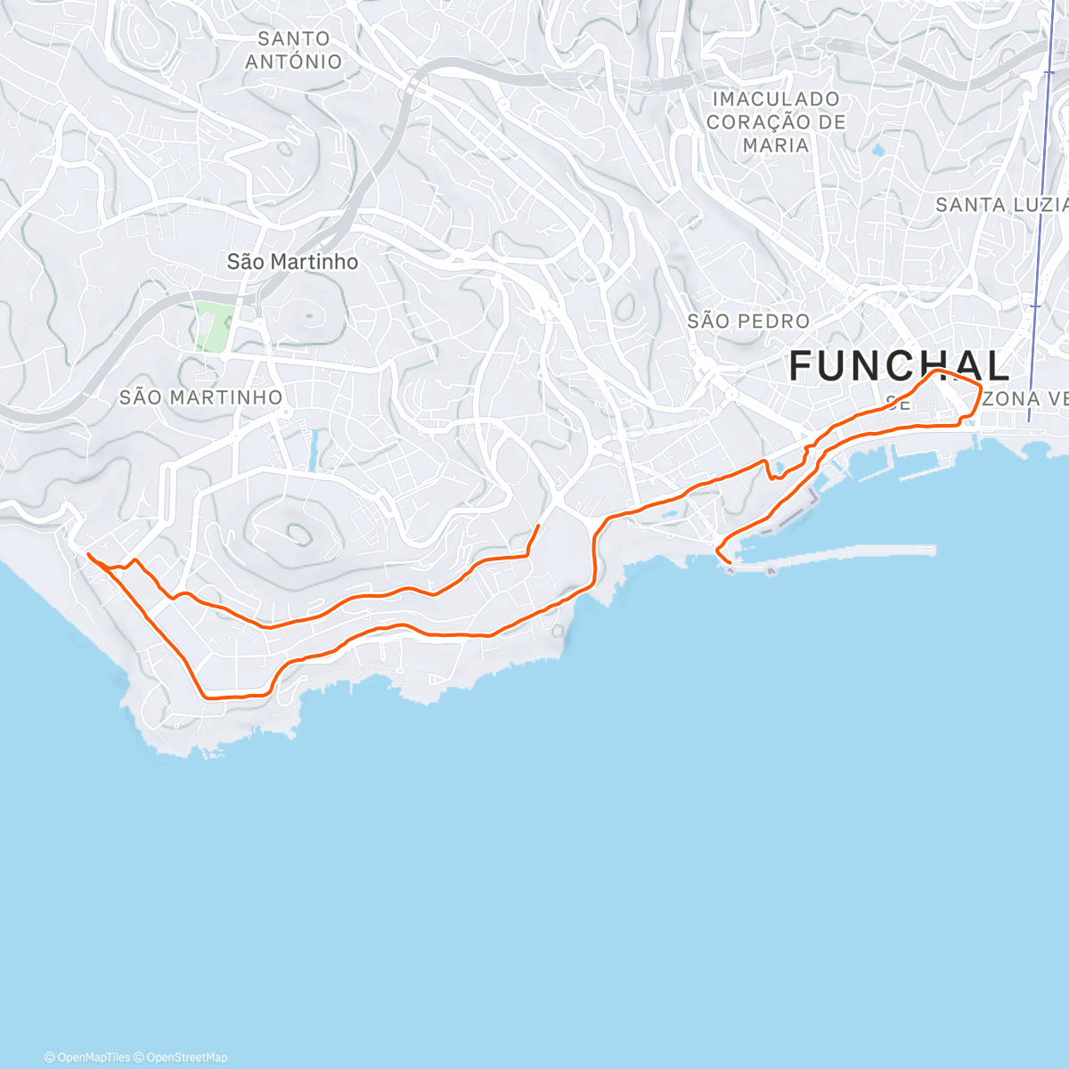 Map of the activity, Corridinha da manhã do mercado